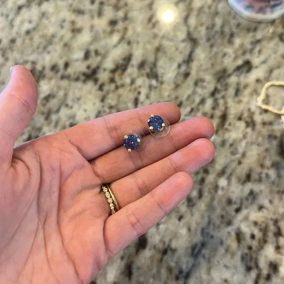 kate spade Jewelry Kate Spade Purple Stud Earrings Poshmark